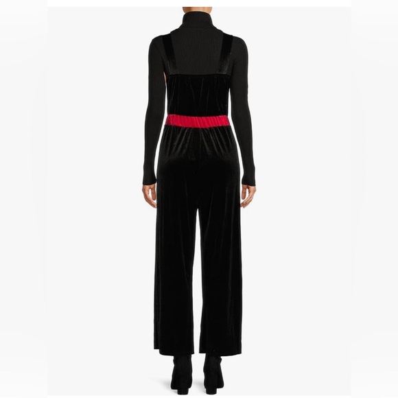 NWT Red Velvet Christmas Holiday Reindeer Overalls - Picture 7 of 7